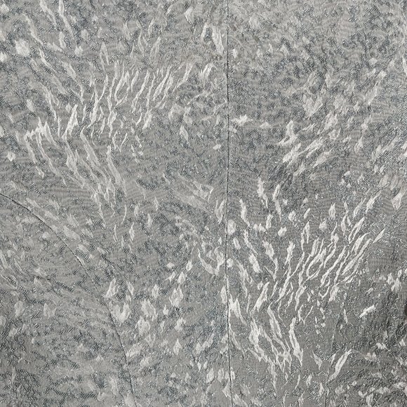 Reiss Hallie Silver Jacquard Cocktail Sheath Midi Mini Dress Wedding Guest Party - Picture 2 of 7